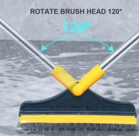 2-in-1 Floor Cleaner Brush with Wiper