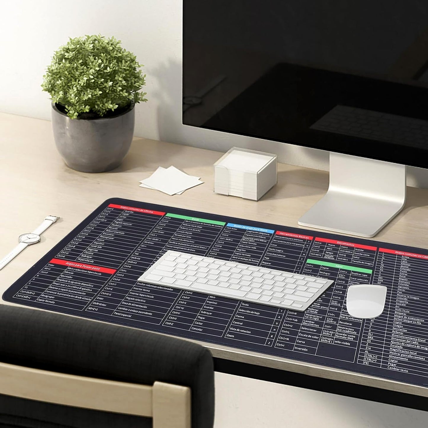 Shortcut Keyboard Mat – Large Anti-Slip Desk Pad