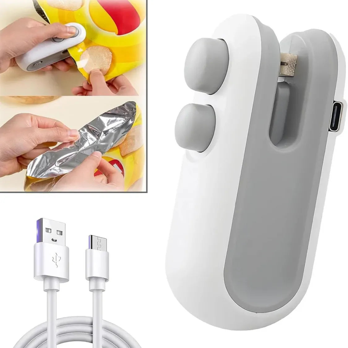 Mini Bag Sealer – 2 in 1 Portable Heat Seal & Cutter