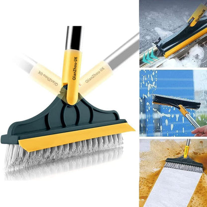2-in-1 Floor Cleaner Brush with Wiper