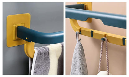Double Layer Plastic Towel Rack