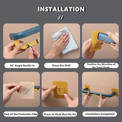 Double Layer Plastic Towel Rack