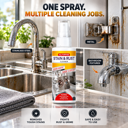 Stain & Rust Remover Spray – Multi-Surface Cleaner | Pack of 3