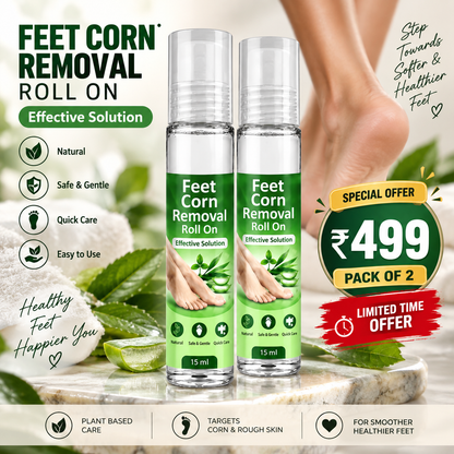 Feet Corn Removal Roll-On – Easy Foot Care | Pack of 2