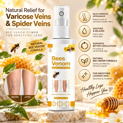 Bees Venom Leg Care Spray for Varicose & Spider Veins – Pack of 3