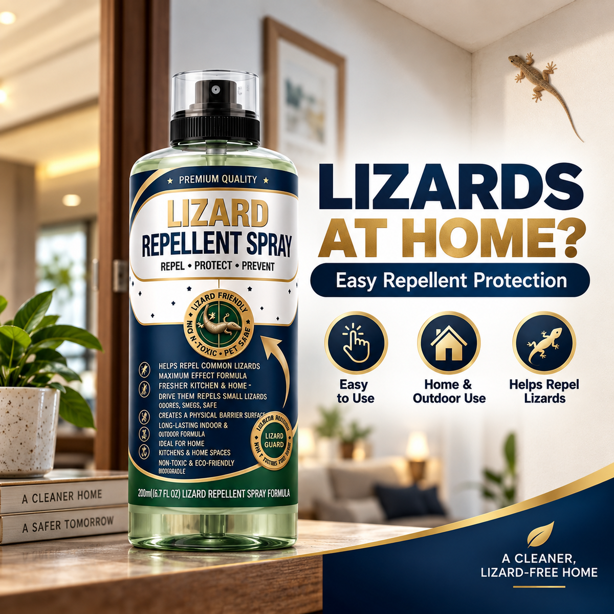 Lizard Repellent Spray for Home (Pack of 2)