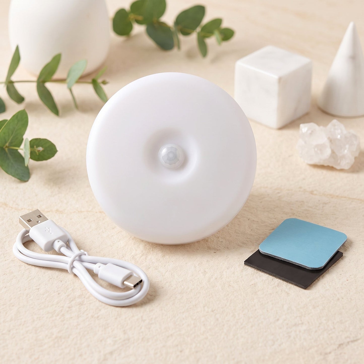 Motion Sensor LED Light, Rechargeable Wireless Night Light with PIR Sensor