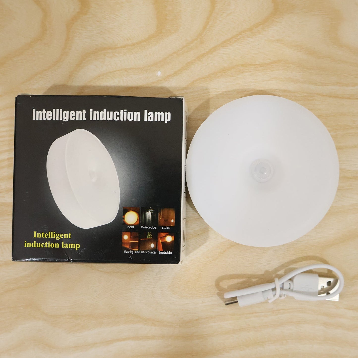 Motion Sensor LED Light, Rechargeable Wireless Night Light with PIR Sensor